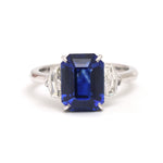 Blue Sapphire Diamond Ring