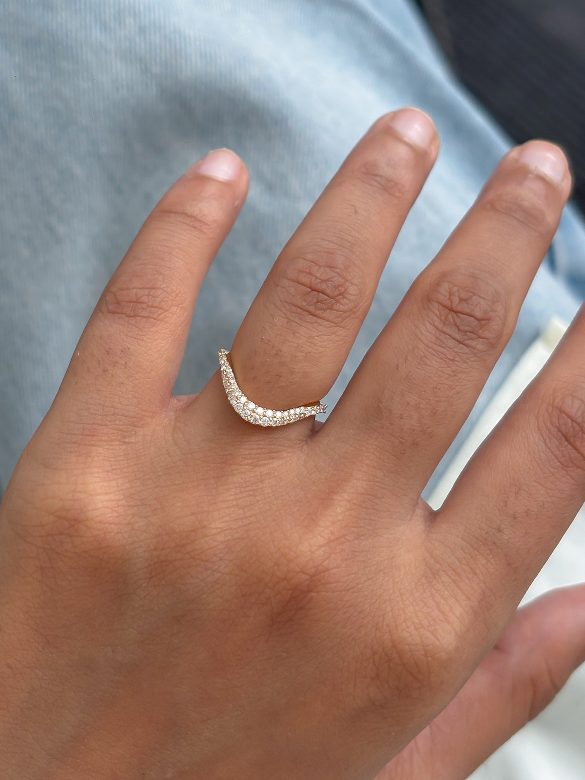 Diamond Pinky Ring