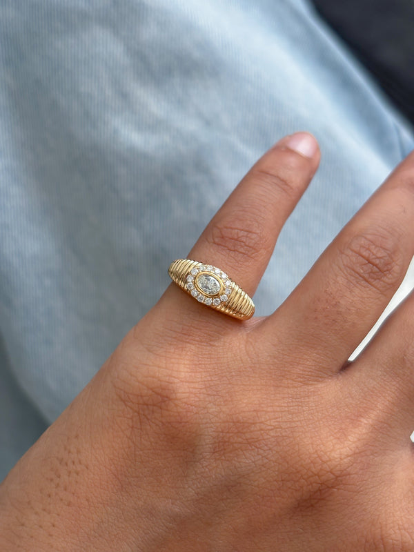 Diamond Pinky Ring