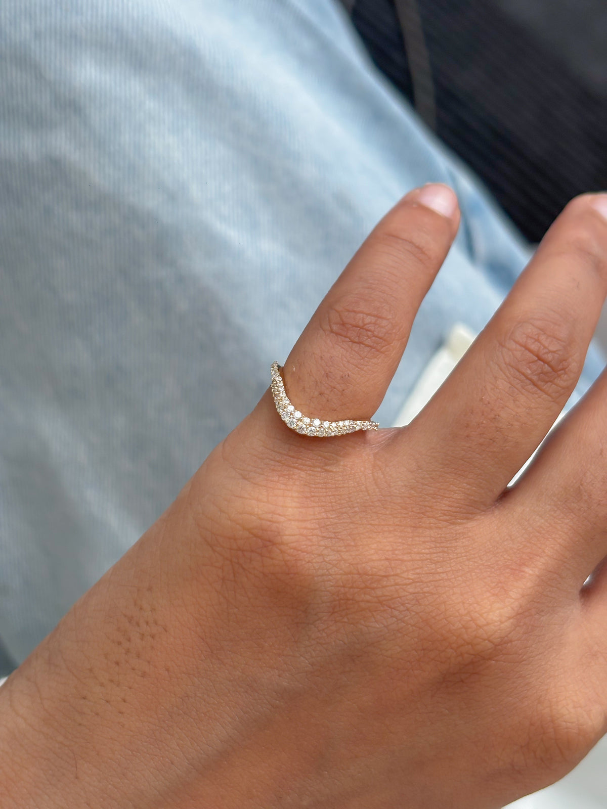 Diamond Pinky Ring