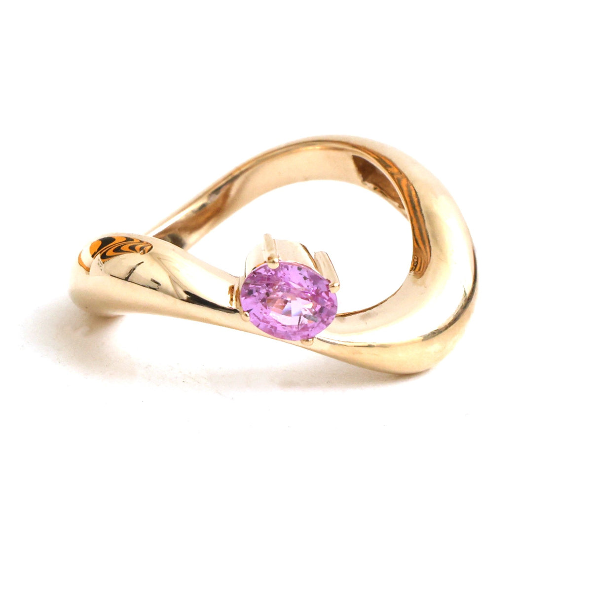 Pink Sapphire Pinky Ring