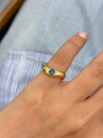 Blue Sapphire Pinky Ring
