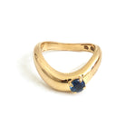Blue Sapphire Pinky Ring