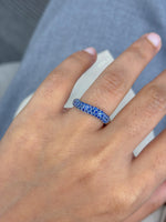 Blue Sapphire Rainbow Sapphire Ring