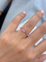 Pink Sapphire Pinky Ring