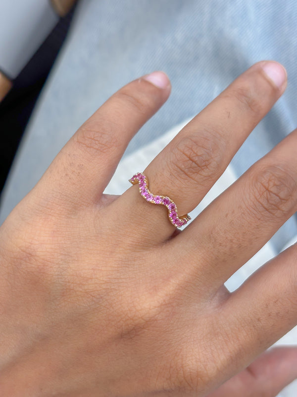 Pink Sapphire Pinky Ring