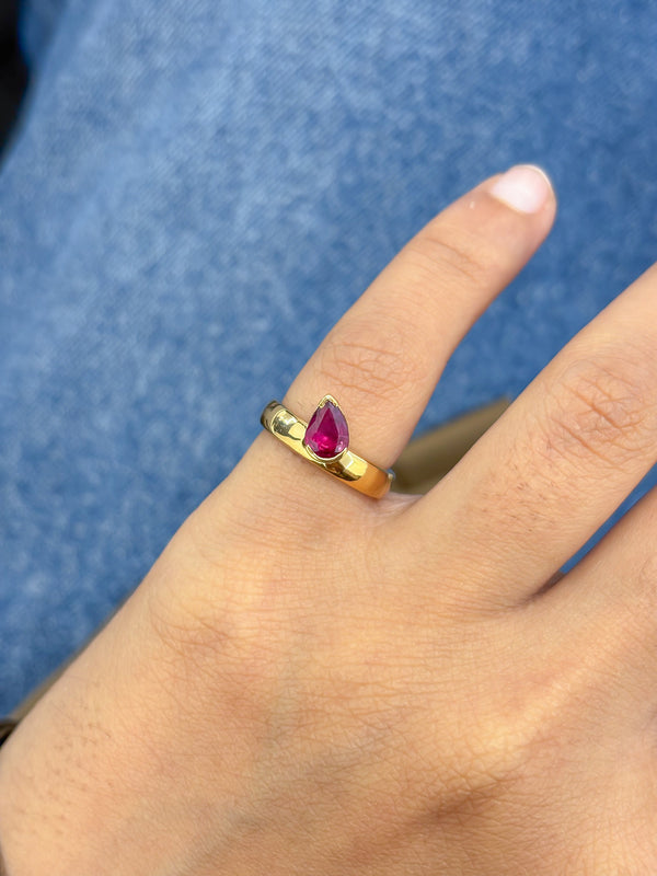 Ruby Pinky Ring