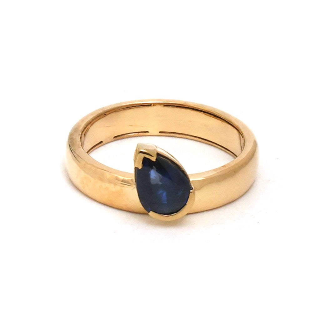 Blue Sapphire Pinky Ring