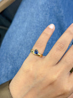 Blue Sapphire Pinky Ring