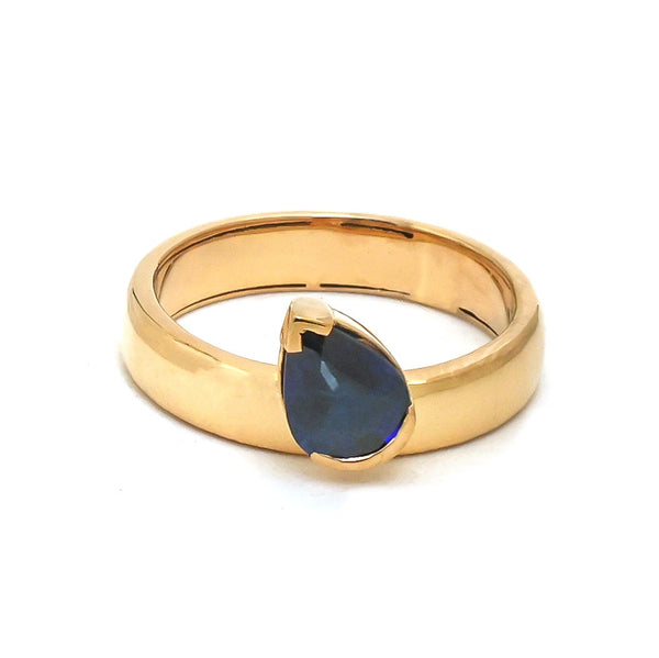 Blue Sapphire Pinky Ring