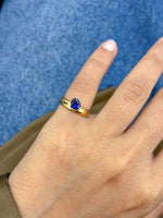Blue Sapphire Pinky Ring