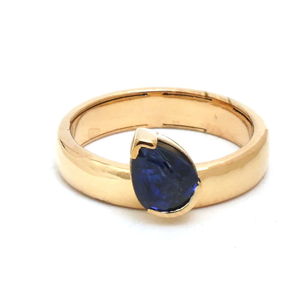 Blue Sapphire Pinky Ring