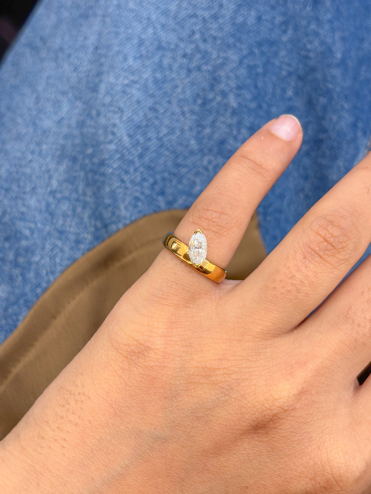 Diamond Pinky Ring