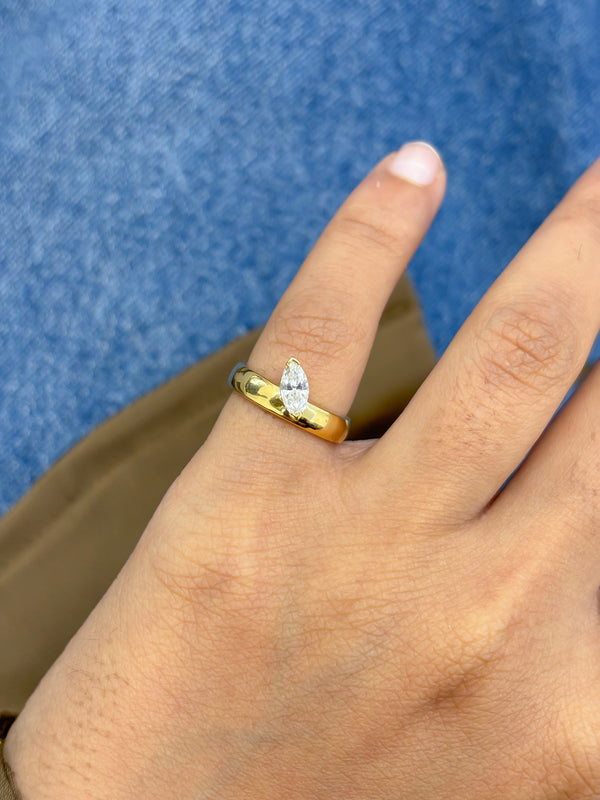 Diamond Pinky Ring