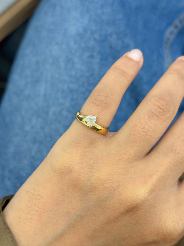 Diamond Pinky Ring
