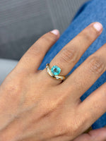 Emerald Diamond Pinky Ring