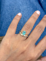 Emerald Diamond Pinky Ring