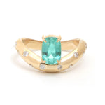 Emerald Diamond Pinky Ring