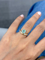 Emerald Diamond Pinky Ring