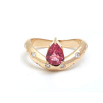 Spinel Diamond Pinky Ring