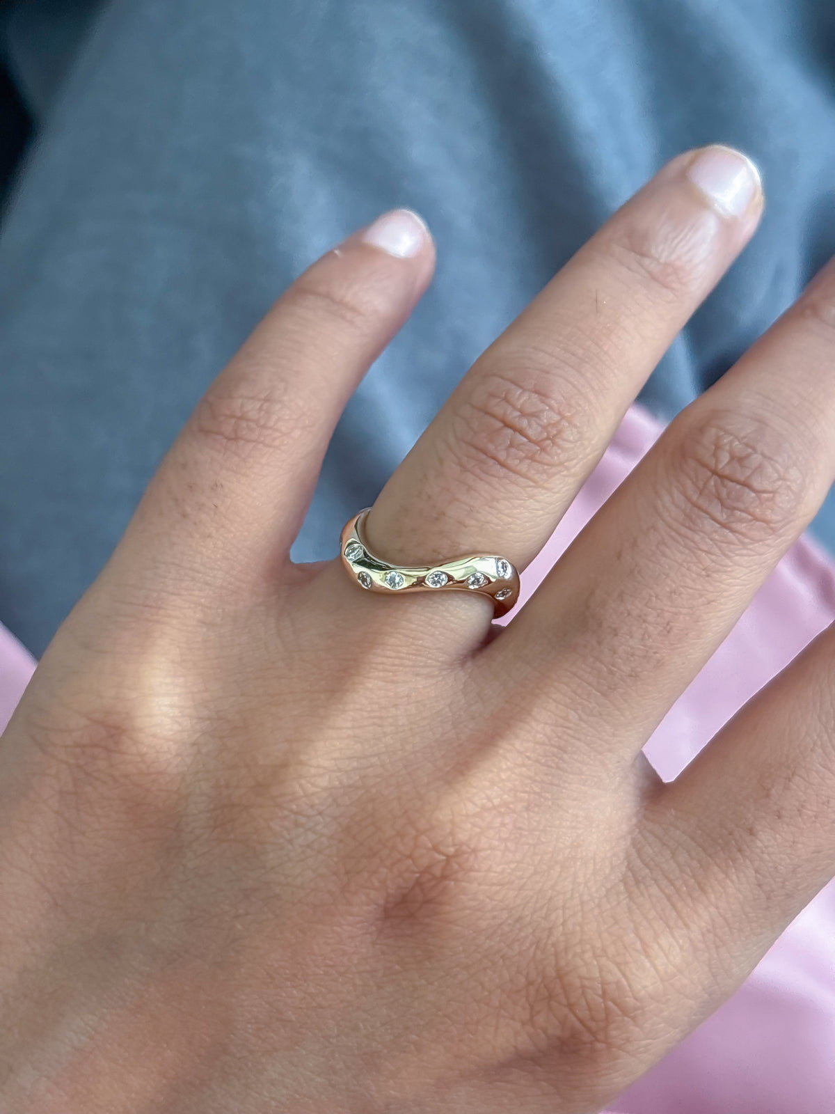 Diamond Pinky Ring