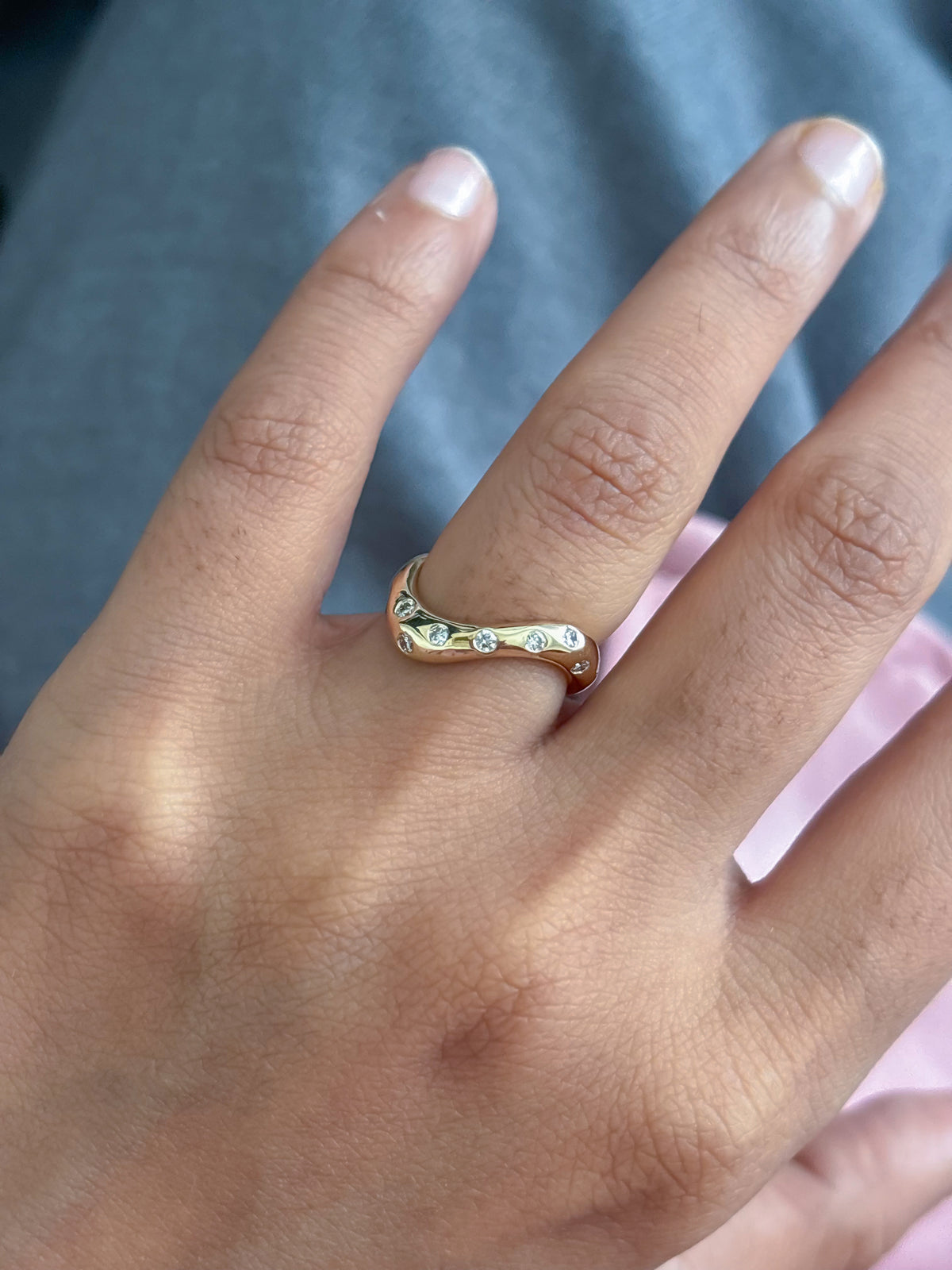 Diamond Pinky Ring
