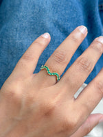 Emerald Pinky Ring