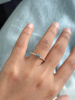 Aquamarine Diamond Ring
