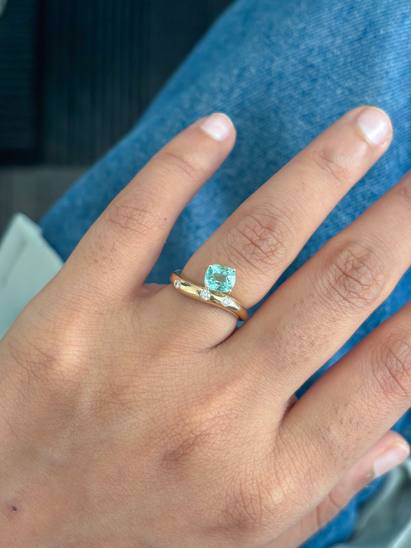 Emerald Diamond Pinky Ring