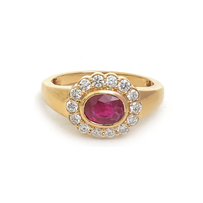 Ruby Diamond Pinky Ring