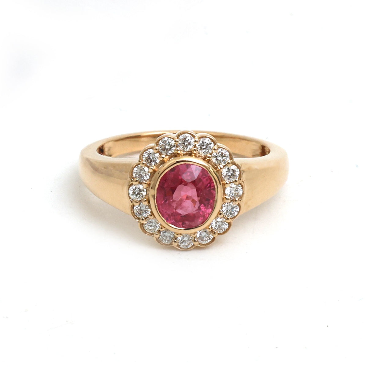 Spinel Diamond Pinky Ring