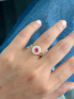 Spinel Diamond Pinky Ring