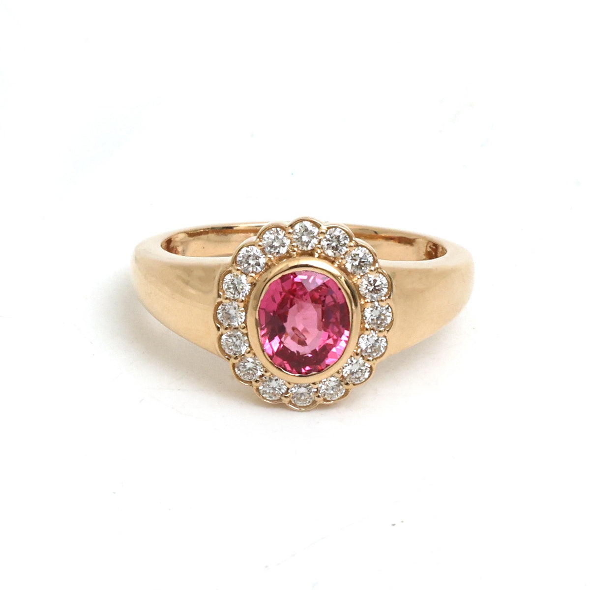 Spinel Diamond Pinky Ring