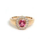 Spinel Diamond Pinky Ring