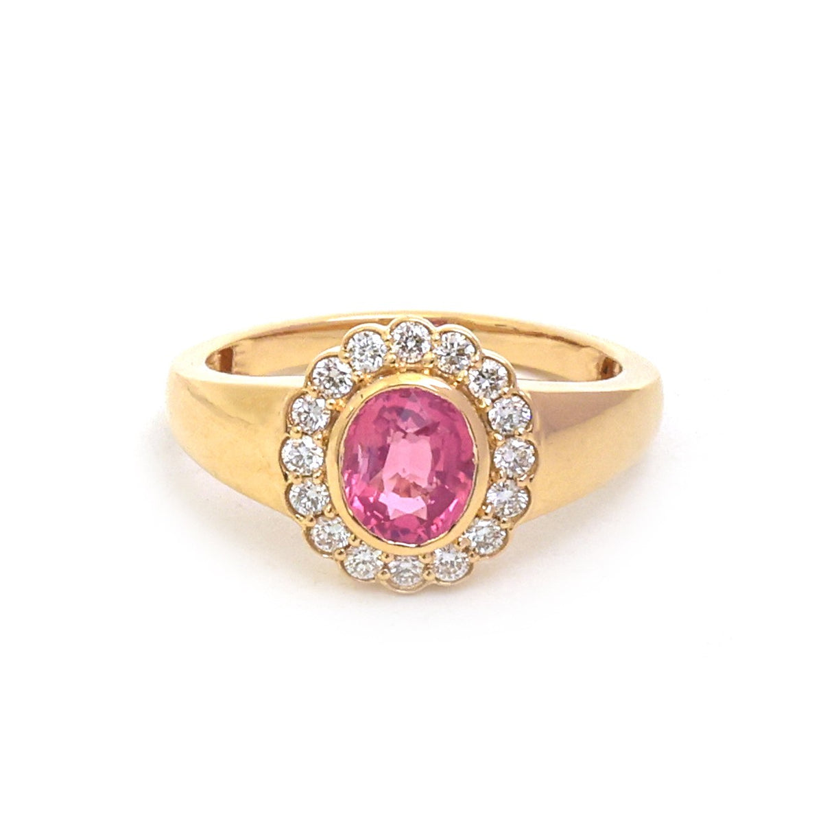 Spinel Diamond Pinky Ring