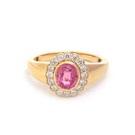 Spinel Diamond Pinky Ring