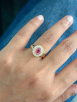 Spinel Diamond Pinky Ring