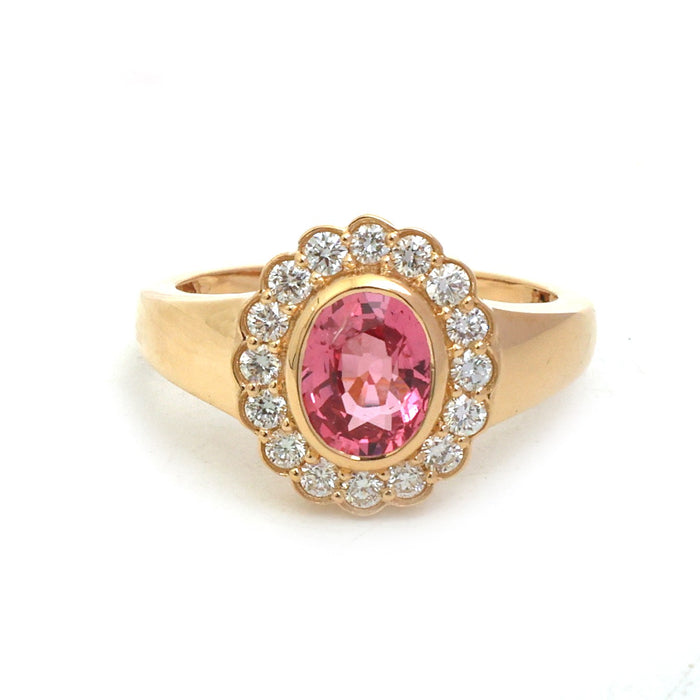 Spinel Diamond Pinky Ring
