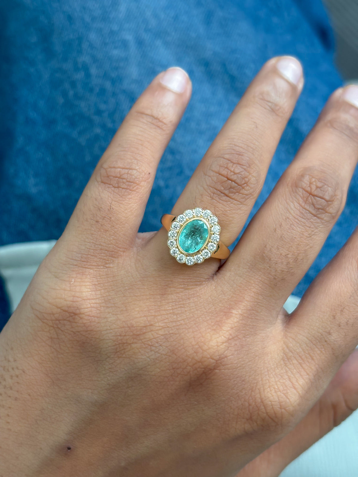 Paraiba Tourmaline Diamond Pinky Ring