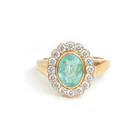 Paraiba Tourmaline Diamond Pinky Ring