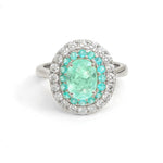 Paraiba Tourmaline Diamond Ring