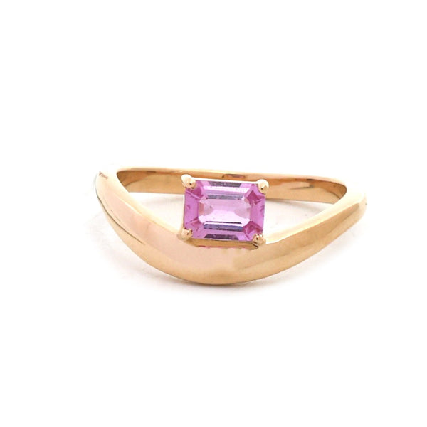 Pink Sapphire Pinky Ring