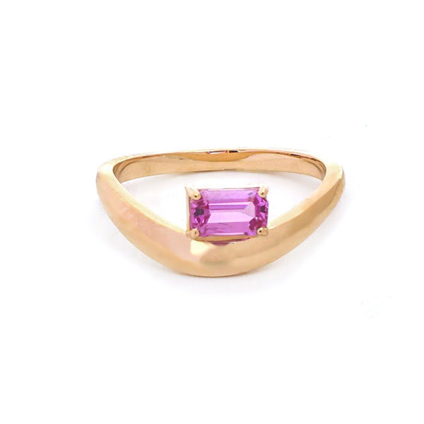 Pink Sapphire Pinky Ring