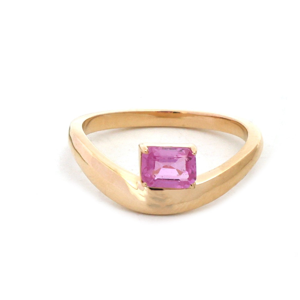 Pink Sapphire Pinky Ring
