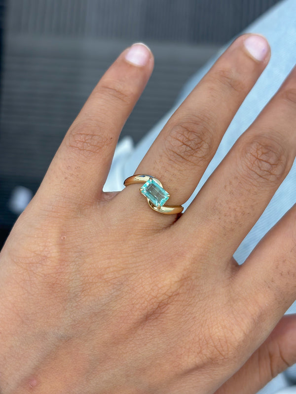 Emerald Pinky Ring