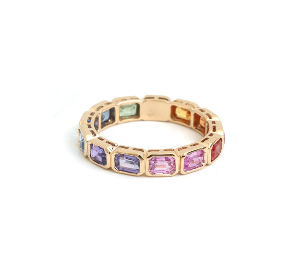 Rainbow Sapphire Ring