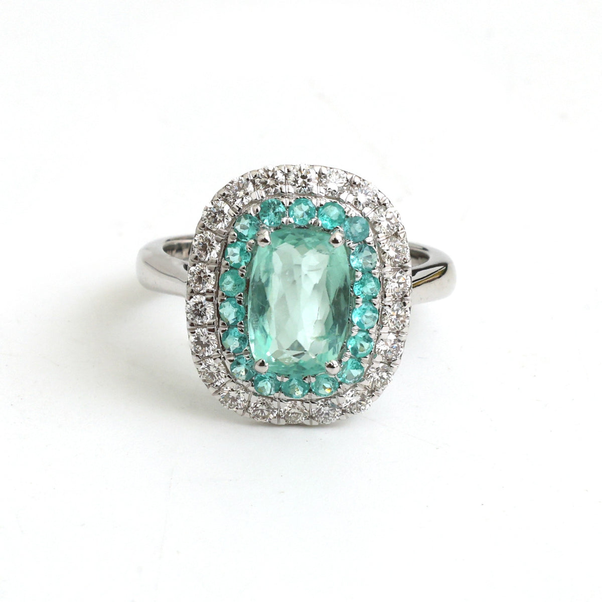 Paraiba Tourmaline Diamond Ring