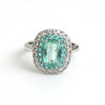 Paraiba Tourmaline Diamond Ring