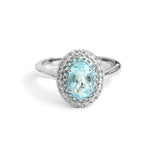 Paraiba Tourmaline Diamond Ring
