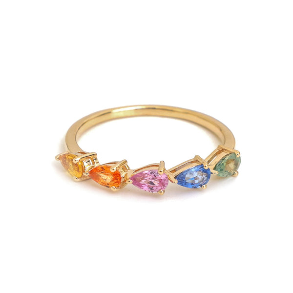 Rainbow Sapphire Ring